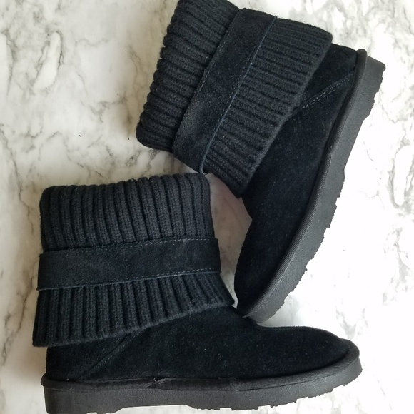 Sonoma Black Leather Upper Boots Size 6 - Picture 4 of 6